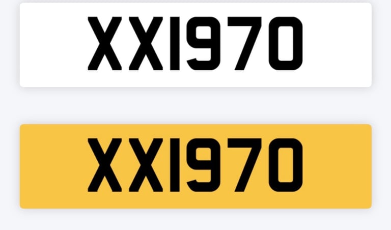 XXI970 Dateless Private Number Plate For Sale