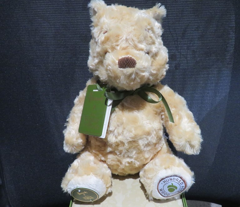 image for Brand New Boxed Harrods x Disney Winnie The Pooh Teddy Bear (24cm) – Ideal Gift