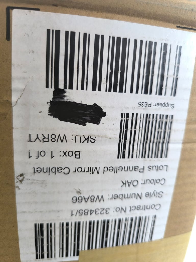 Pannelled Mirror Cabinet