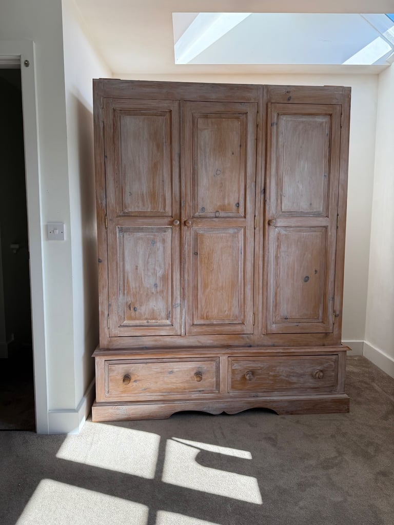 Vintage wood wardrobe 