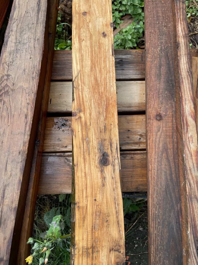 Seasoned Timber approximately 92cm x 9.5cm x 9.5 cm