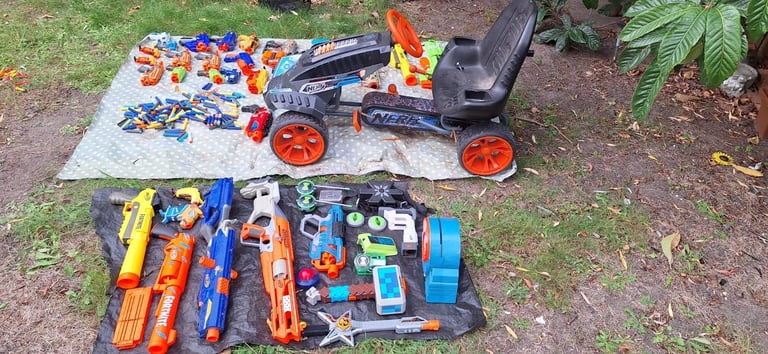 Nerf Job Lot Including Battle Racer Cart