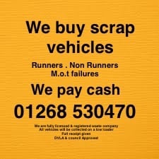 We buy any scrap vehicle for cash 