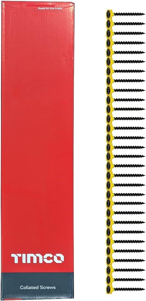 TIMCO Collated Drywall Screws / Plasterboard Screws 3.5 x 25 (Box of 1000)