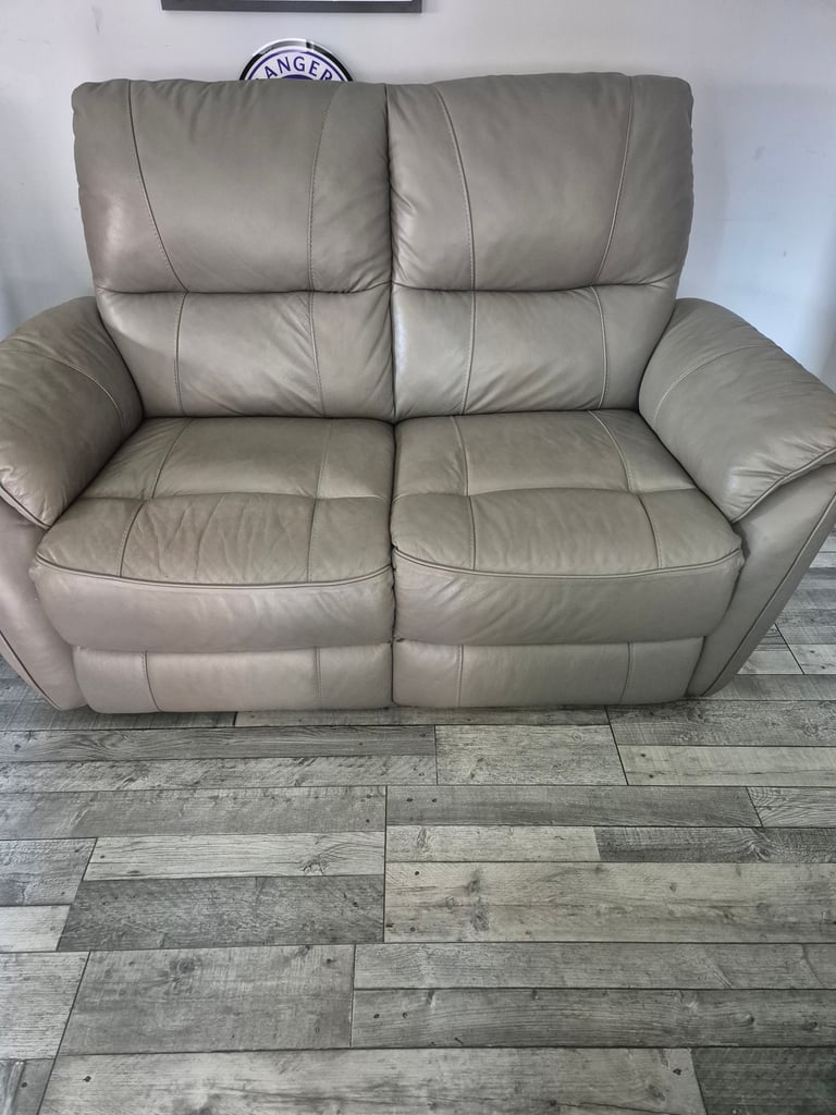 Absolutely stunning Stone Leather Sofa.