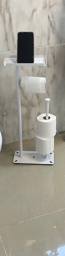 image for Toilet multifunctional rack with mobile holder £15.