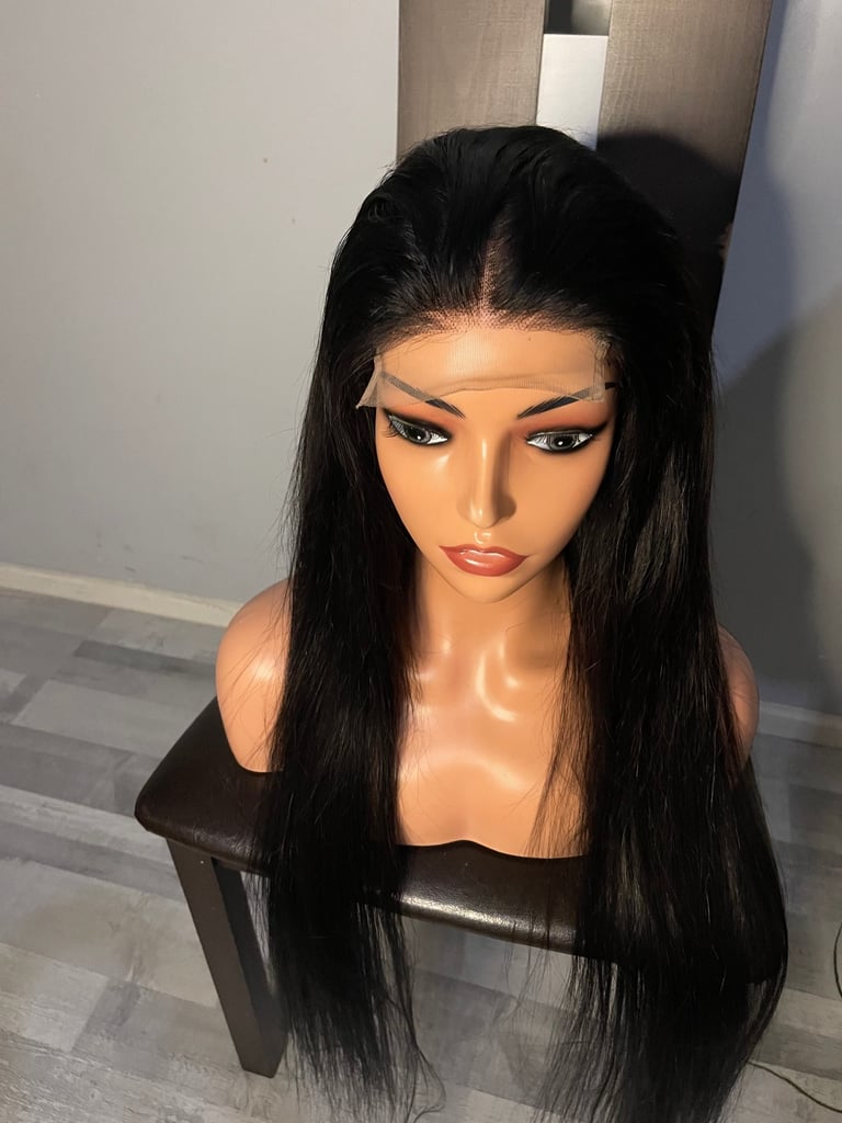 Human hair 30inch silky straight with 5by5 closure 