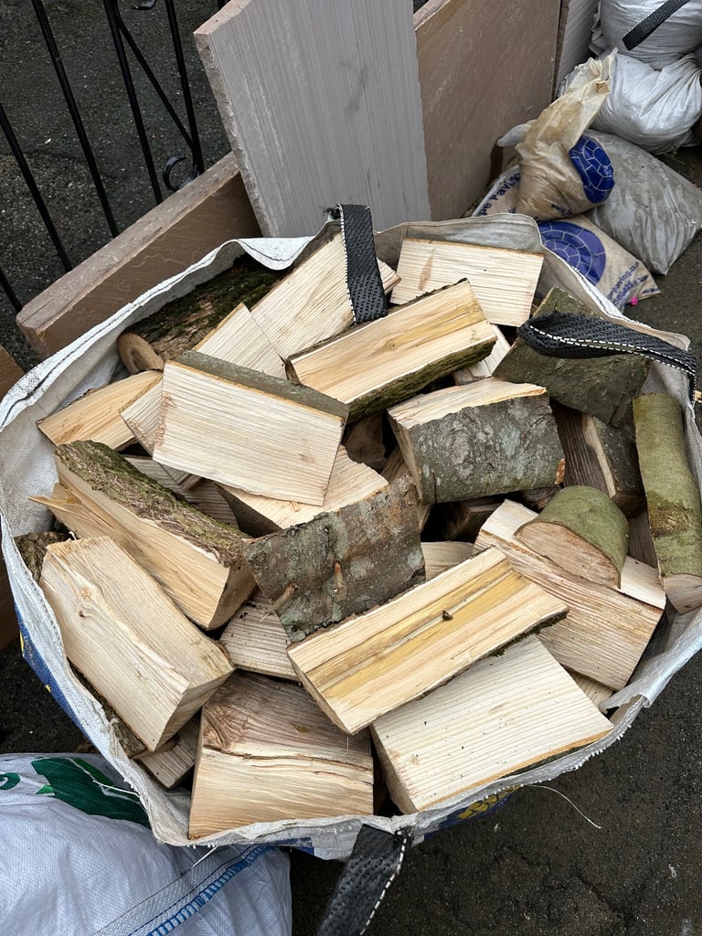 Unseasoned split logs