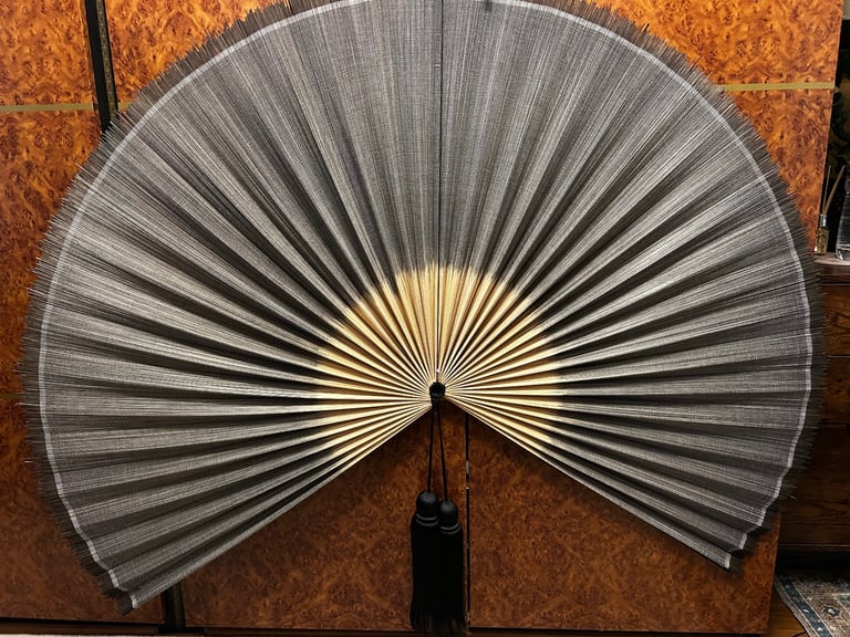 image for Large bamboo fan wall decoration 