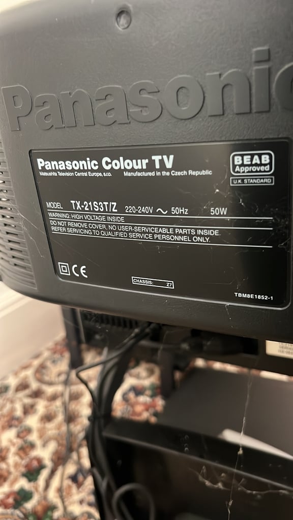 Panasonic Colour 20" TX-21S3T/Z Retro Gaming Television TESTED working