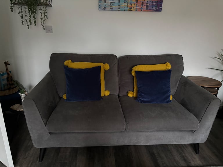 DFS Grey Fabric sofas