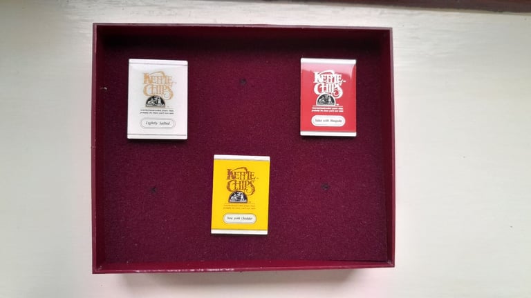 Kettle Chips Pins – 2 Sets Available.