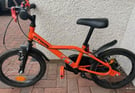 Kids Decathlon 16&quot; Orange Robot Bike