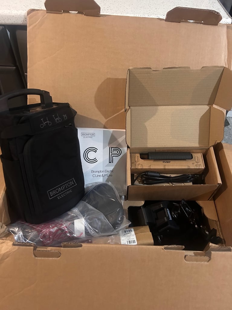 BROMPTON FOLDING ELECTRIC C LINE 4 SPEED BICYCLE IN AMETHYST LACQUER 