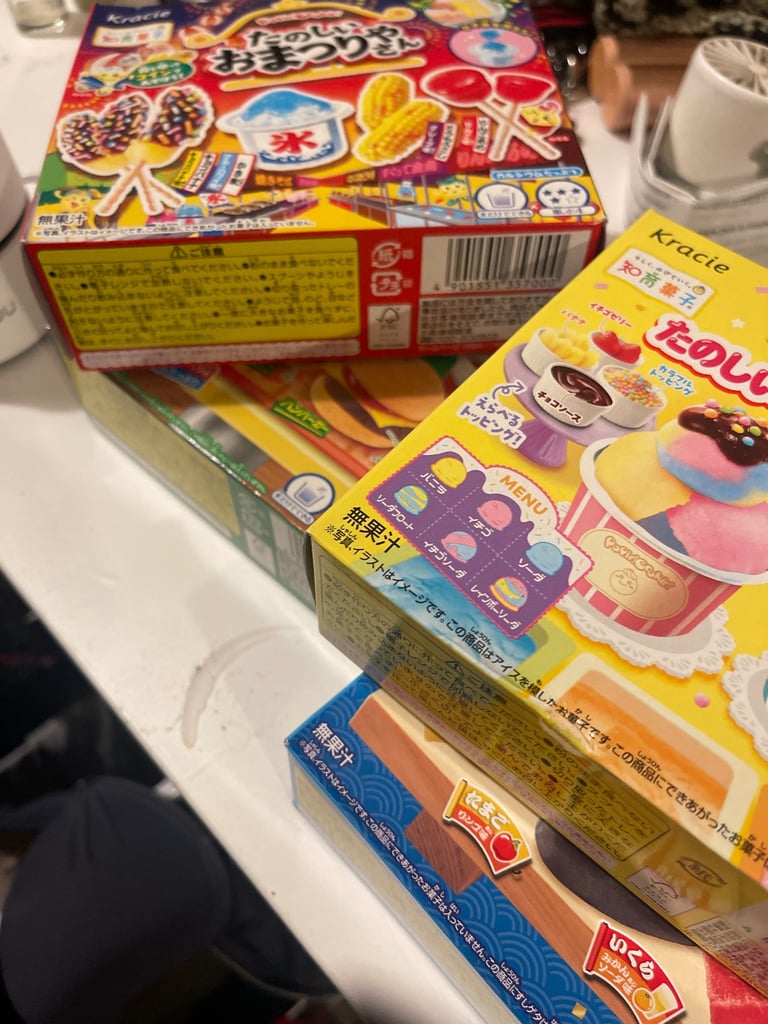 Japanese Sweets “Poppin Cookin” (kids love it)