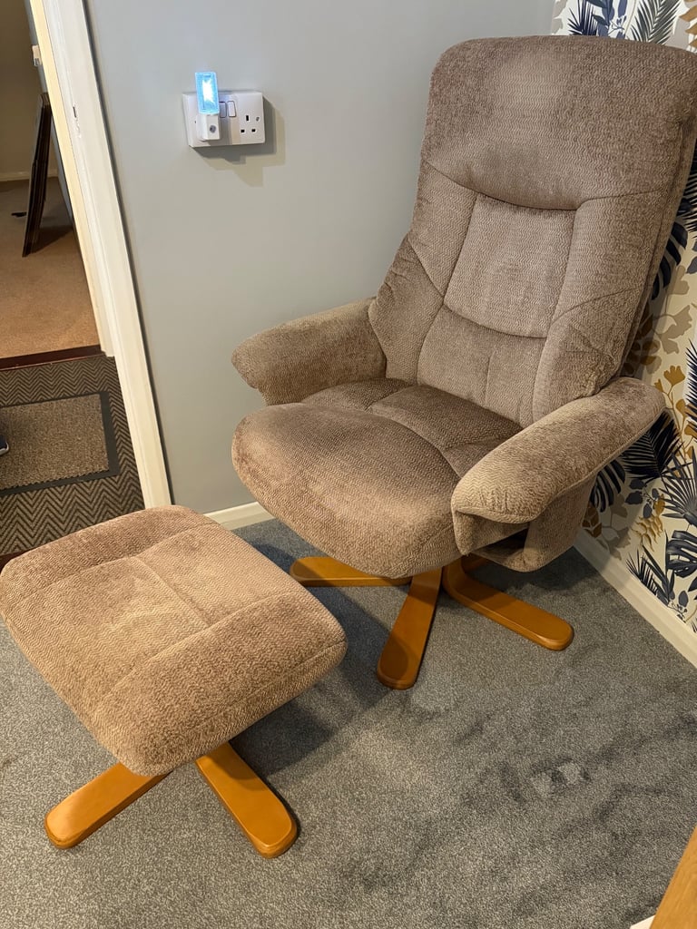 image for Armchair with footstool 