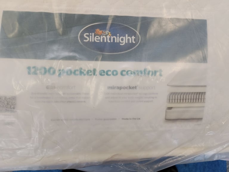 6ft silent night 1200 pocket memory mattress new in packets only £349
