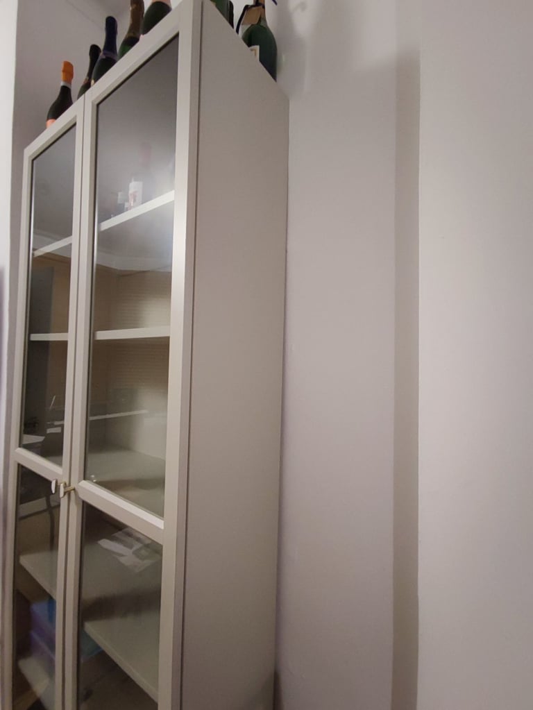 Billy/Oxberg cabinet with glass doors