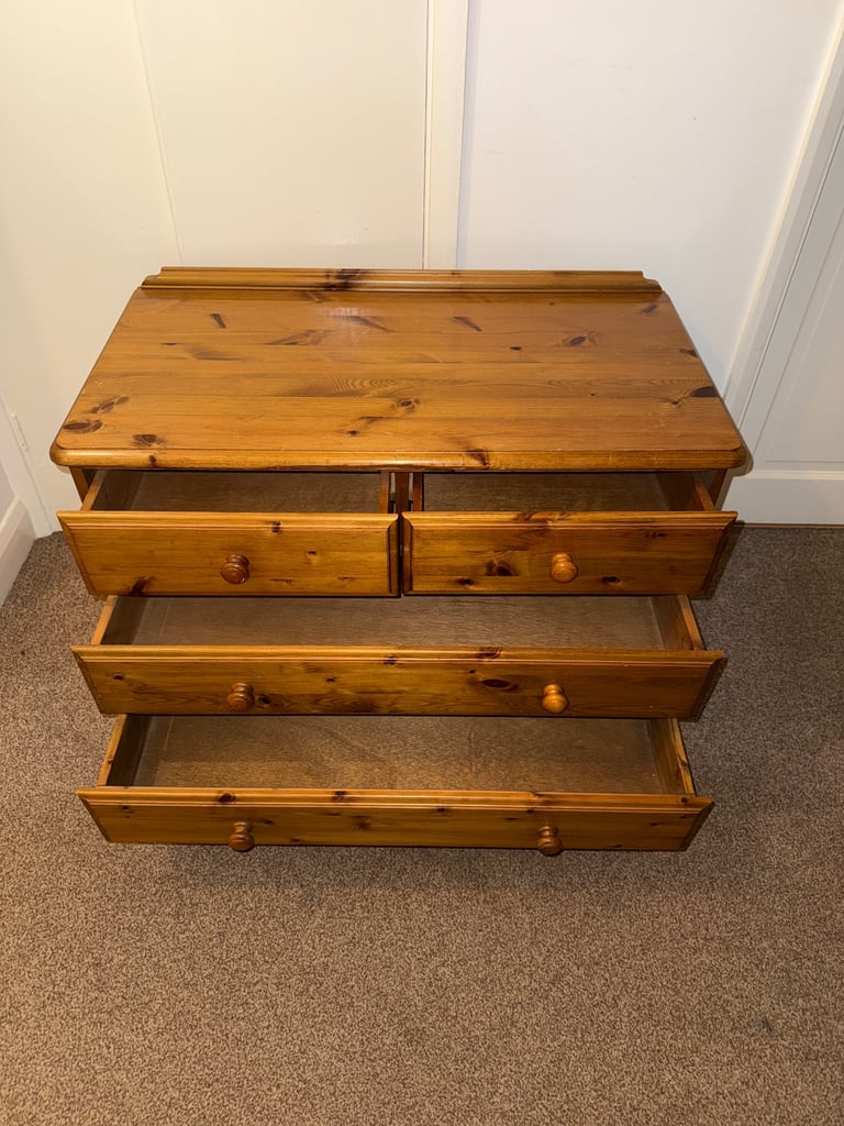 image for Ducal pine low chest of drawers or tv stand 