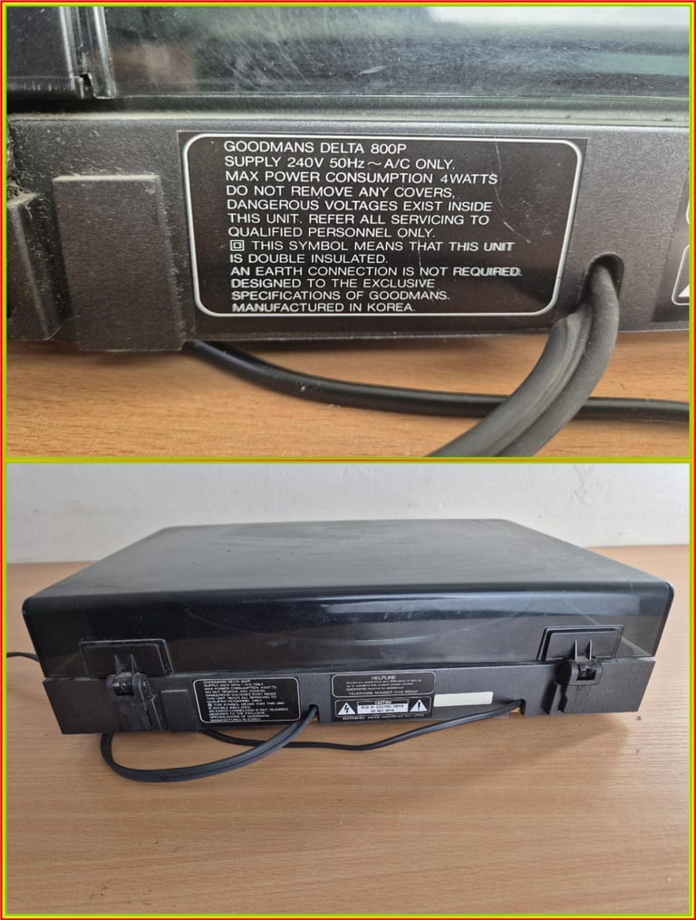Goodmans Turntable with USB Uphono Pre-Amp.