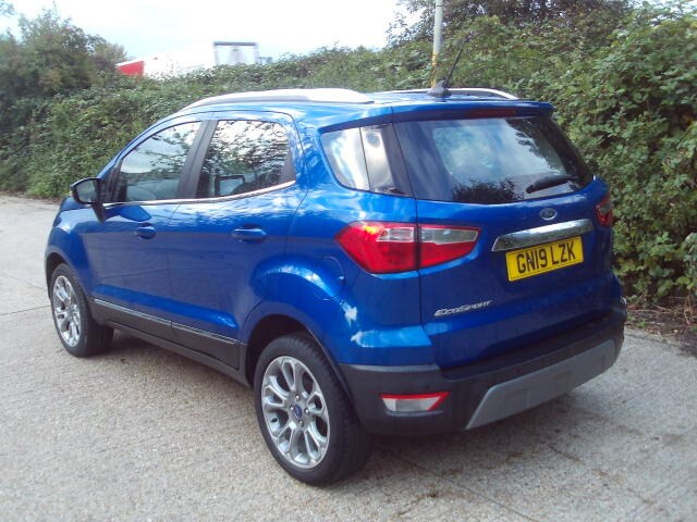 2019 Ford Ecosport 1.0 EcoBoost Titanium 5dr Auto Blue 41k Miles Years MOT Warranty HATCHBACK Pet...