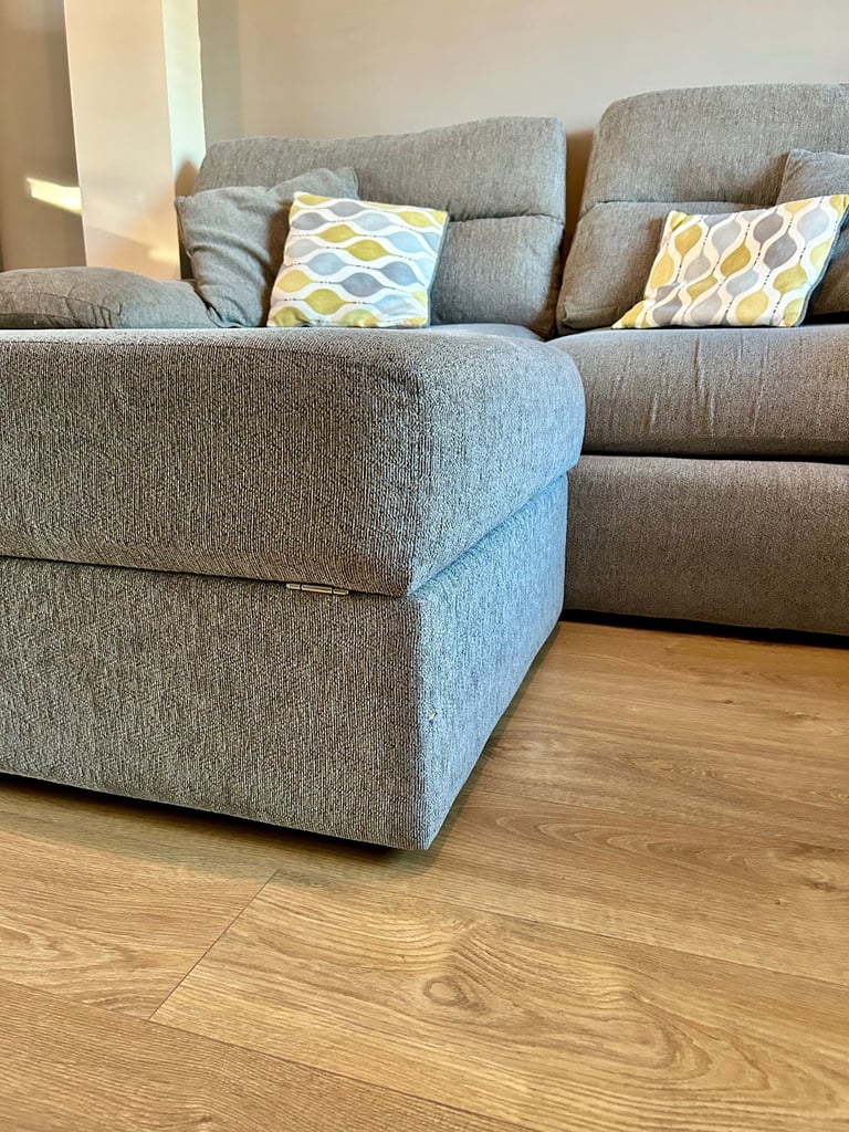 3 Seater sofa & foot stool