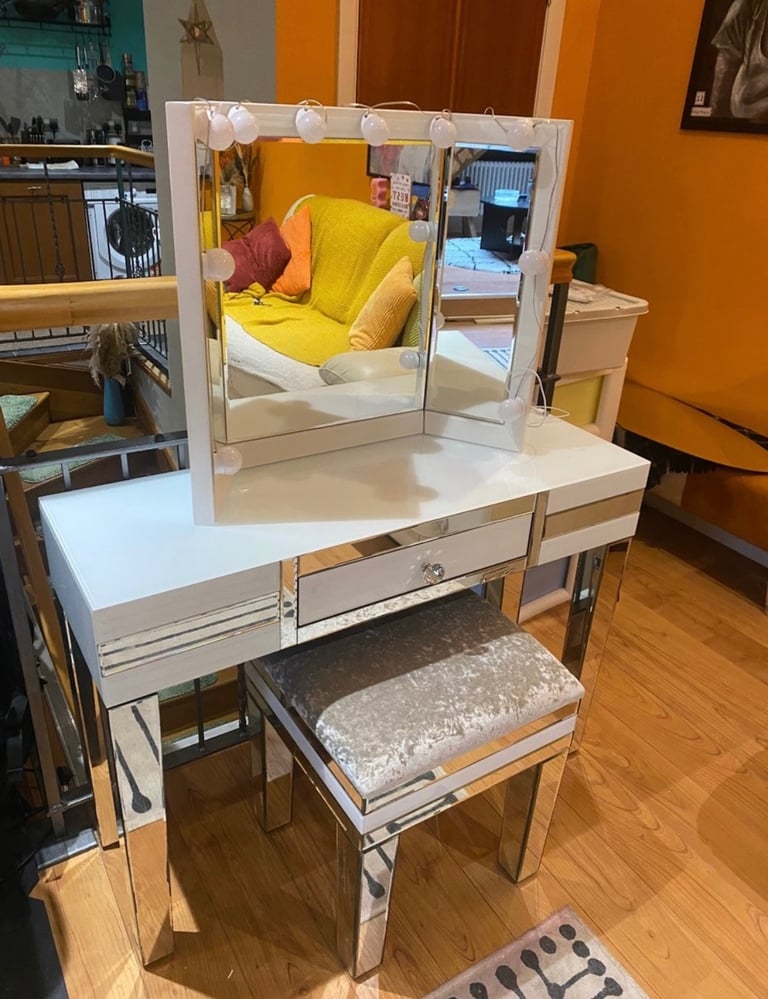 Makeup Table and Mirror