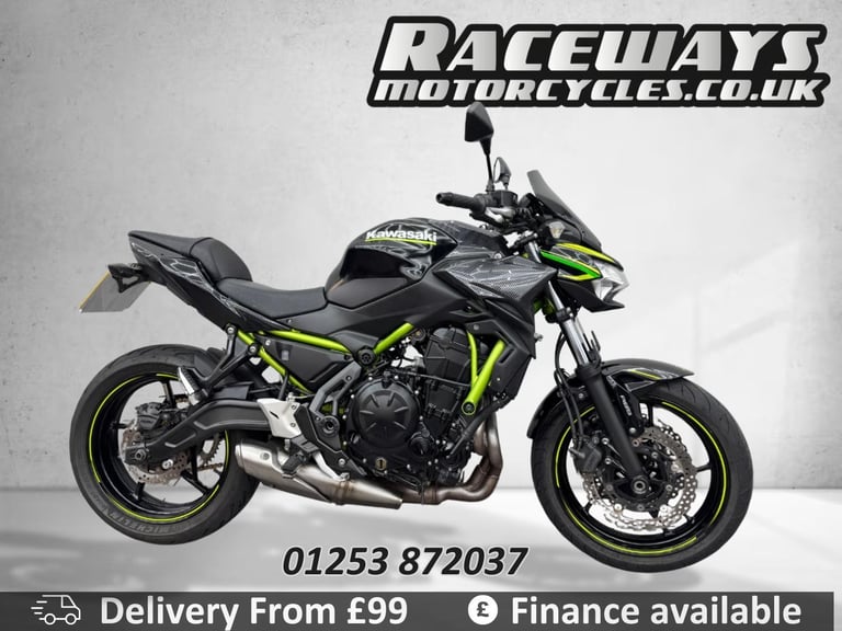 image for KAWASAKI Z650 2021 21 REG 13,099 MILES BLACK USED MOTORCYCLE 649CC
