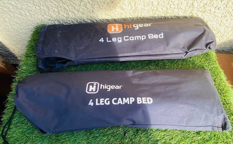 image for 2 x Higear 4 LEG CAMP BEDS..Unused 