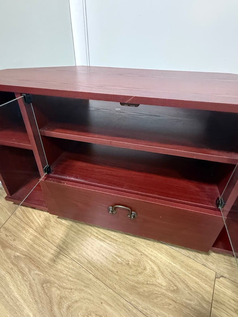 TV Cabinet Stand With Storage Unit And Drawer L92cm X W40 X H46cm
