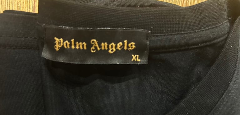 Palm angels black mens t-shirt , XL size 
