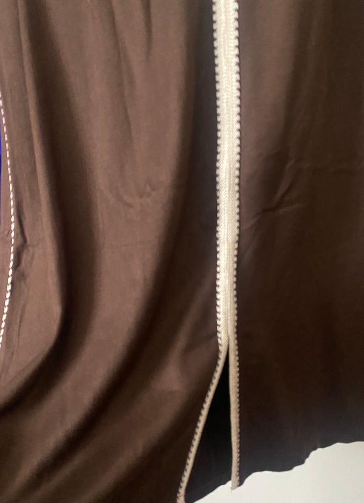 Moroccan Djellaba and  black Babouche/ slippers 