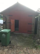 Oversize height brick build garage to rent