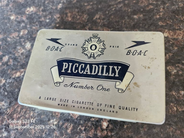 image for Vintage Piccadilly Cigarette Tin