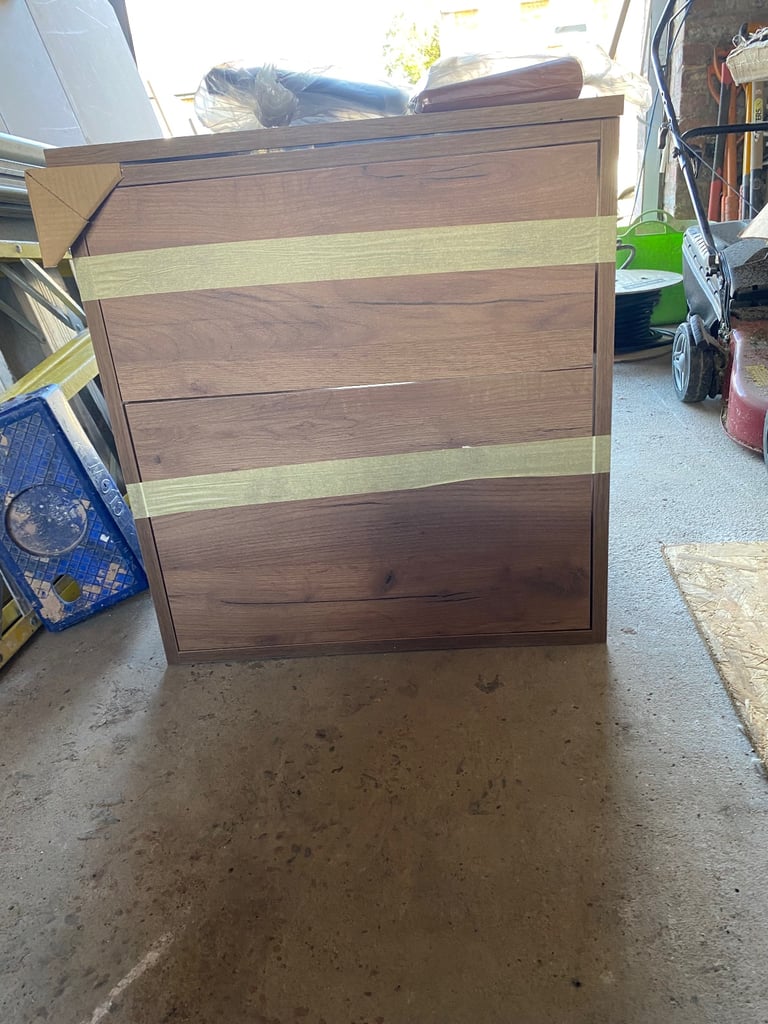 Walnut vanity bathroom unit