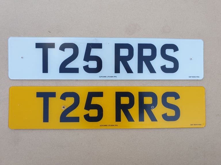 Personalised Registration Number Plate. T25 RRS. Private Cherished Number. RANGE ROVER SPORT