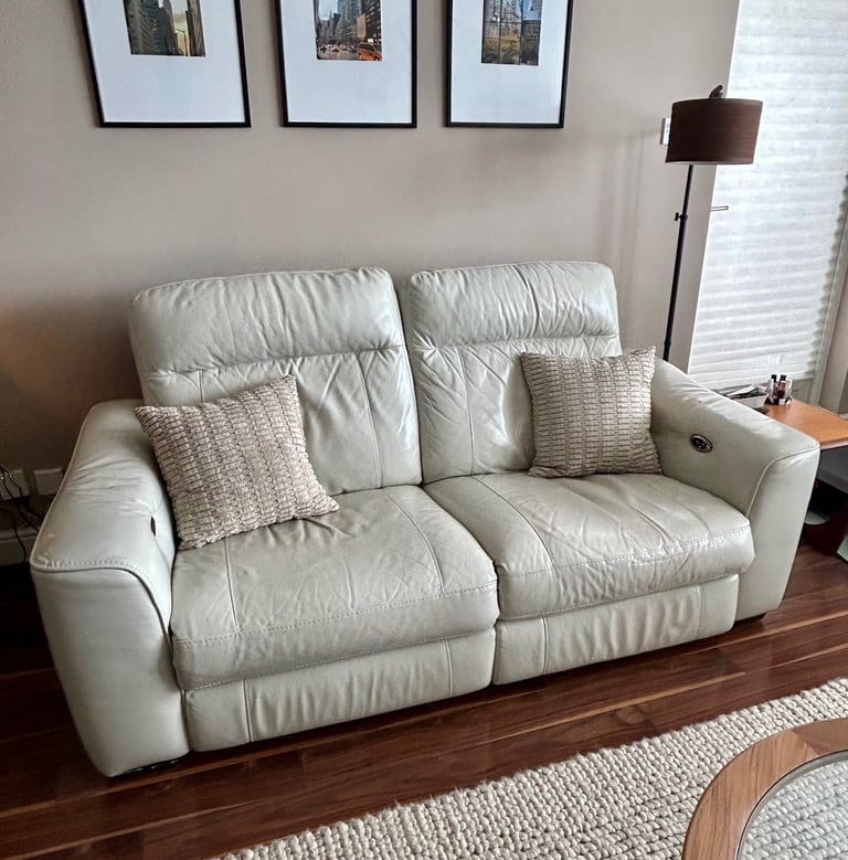 image for FREE Leather Electric Recliner Sofa