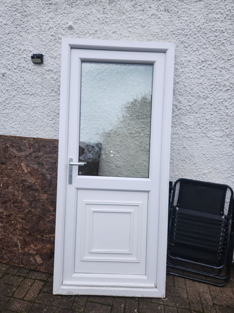  White Pvc door with window