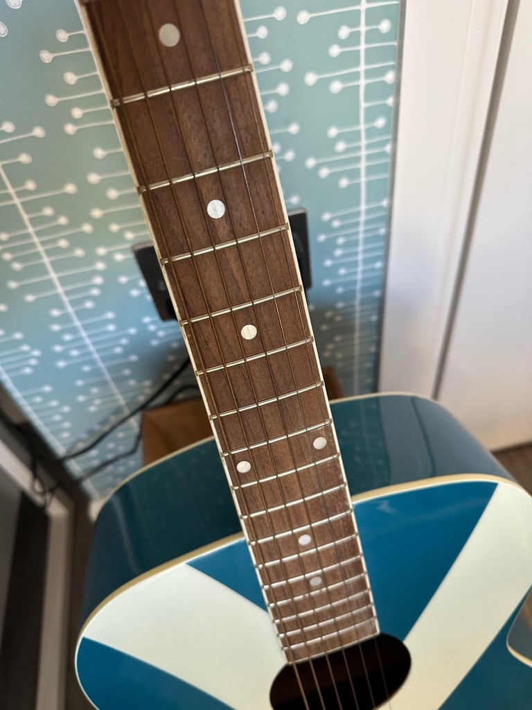 FRESHMAN St Andrew's Flag Acoustic Guitar - Like New