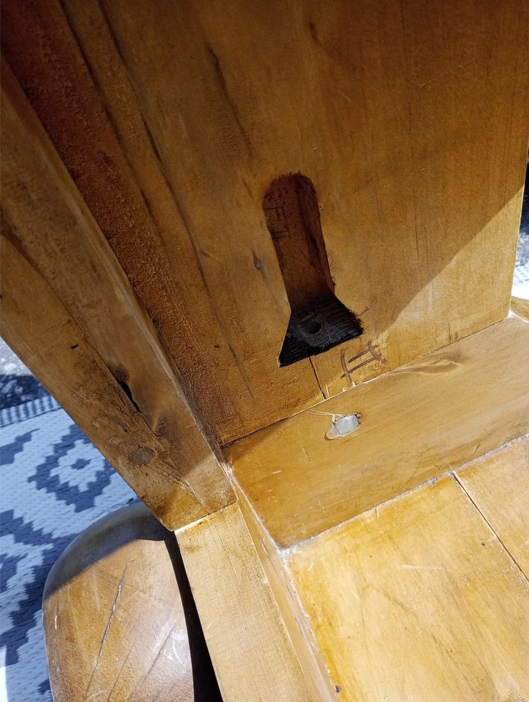 Wood Sleigh Bed Frame King Size (parts needed)