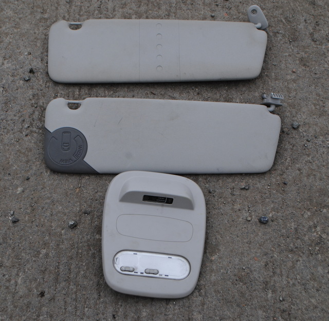 2015-2019 VAUXHALL VIVARO B MK2 PASSENGER + DRIVER SIDE SUN VISOR SET