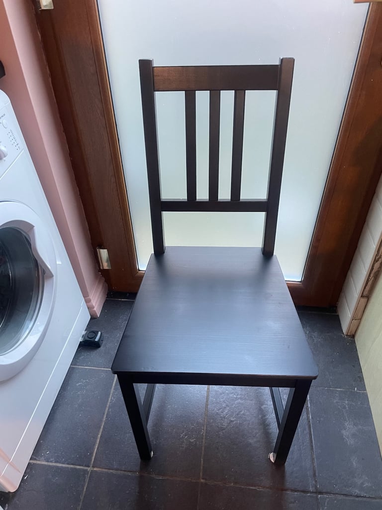 image for 4 Black Dining Chairs 