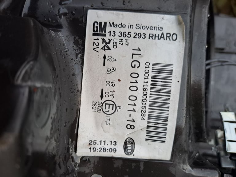 Driver side vauxhall astra 2014 Led headlight 