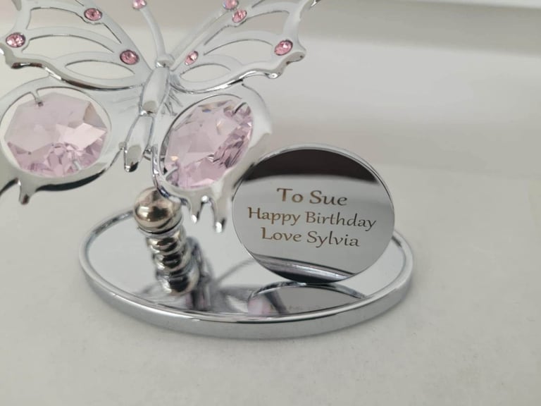 Crystocraft Butterfly Plaque 