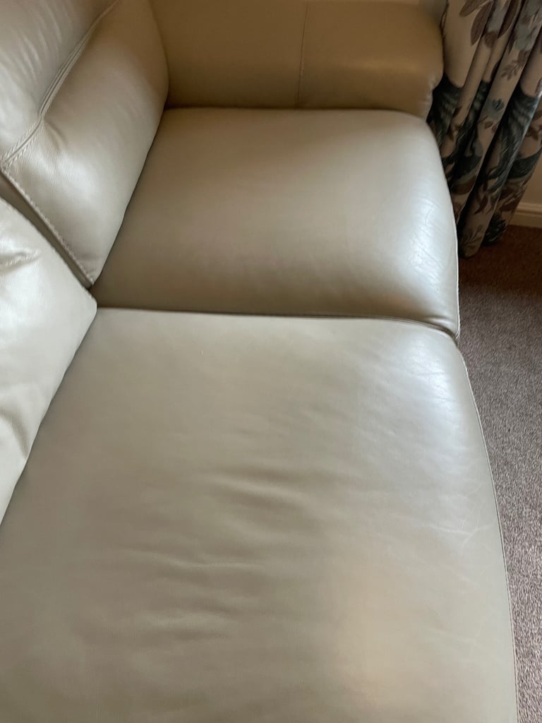 DFS Electric Reclining Sofa and Armchair Suite with Footstool (Immaculate)