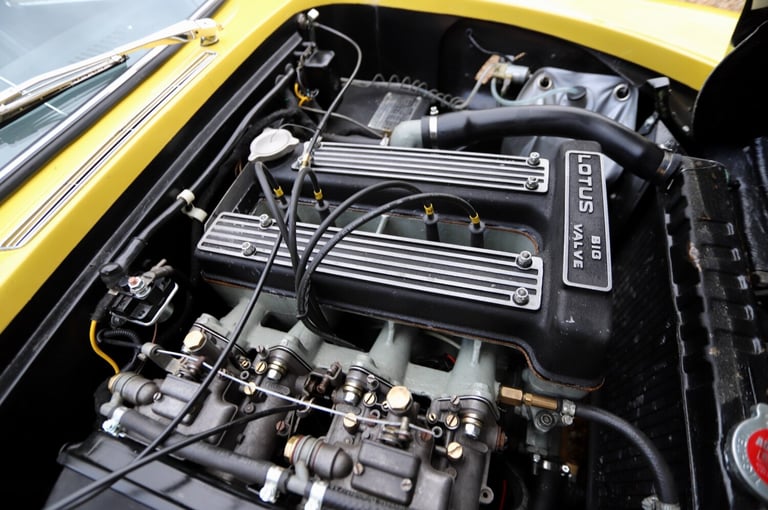 1972 Lotus Elan 1972.  £20k repaint in Lotus Yellow / Cirrus White. Mohair Hoo  PETROL Manual