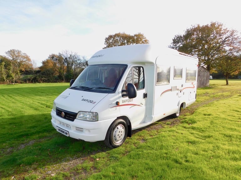 image for RAPIDO 786F Fiat 2.8 Jtd 4 Berth with Fixed Rear French DOUBLE BED for Sale