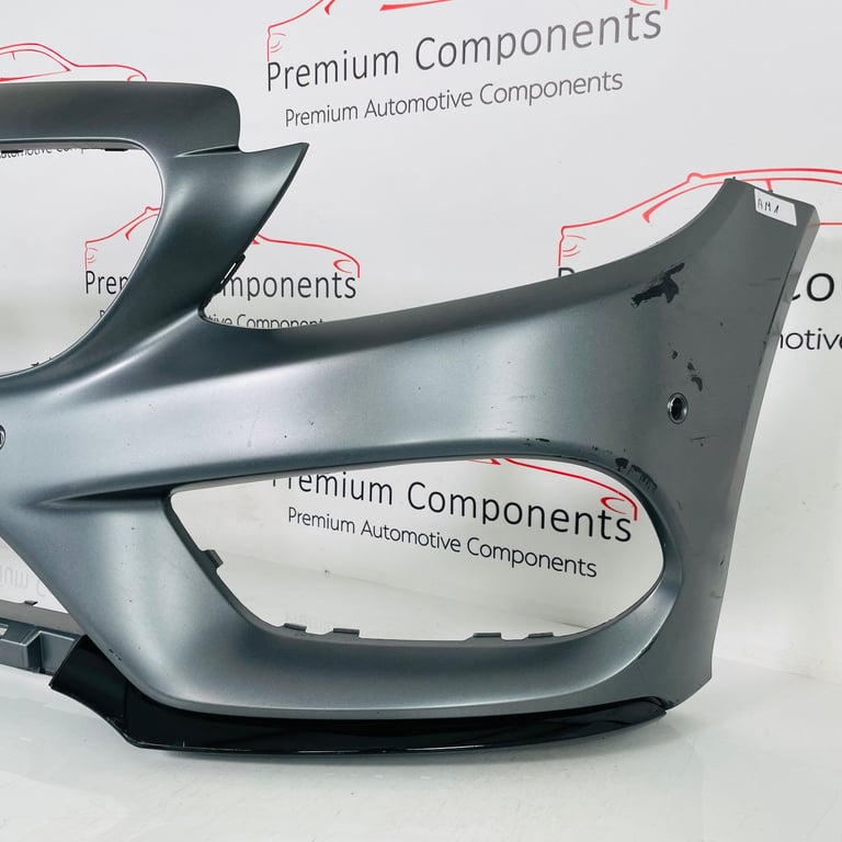Mercedes C Class Front Bumper Skin Genuine Grey W205 Amg Line 2014 - 2018 [am1]