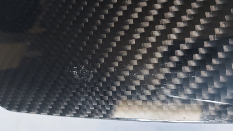 Classic Subaru impreza Carbon Fibre fuel flap cover.