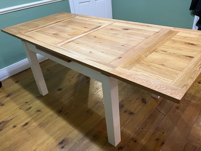 Dining Table - Solid Oak, Extendable, from Furniture Village